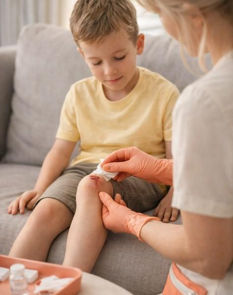 nettoyage de la plaie